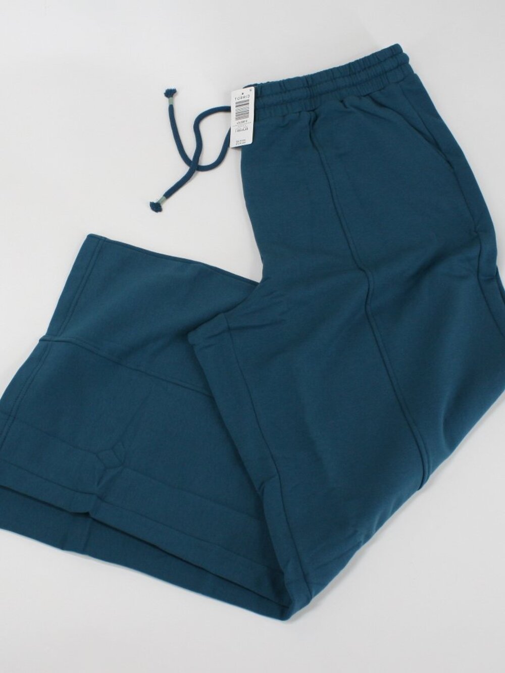 Torrid Teal Wide-Leg Drawstring Pants